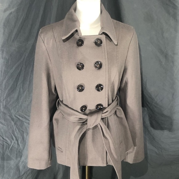 Wool Blend Charcoal Pea Coat by Old Navy - Picture 7 of 9